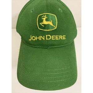 John Deere Adjustable Embroidered Baseball Cap Green Farmers Hat Owners Edition